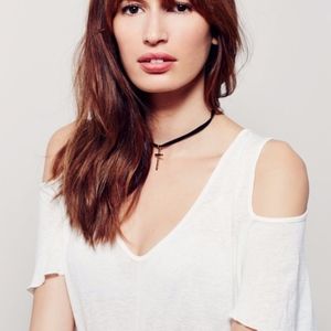 Free People Cold Shoulder Top